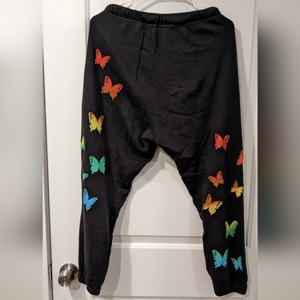 lauren moshi rainbow butterfly sweat pants - Picture 3 of 4